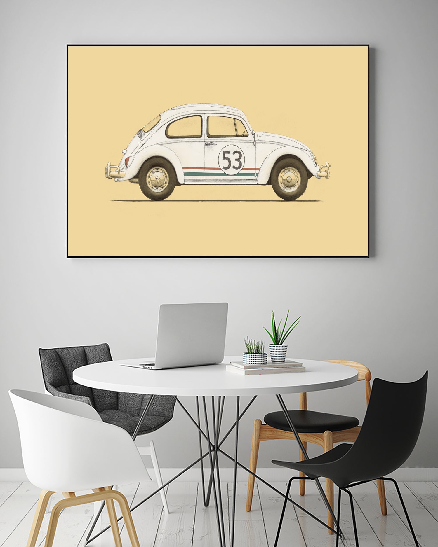 Famous Car #4 - VW Beetle by Florent Bodart on GIANT ART - digital drawing