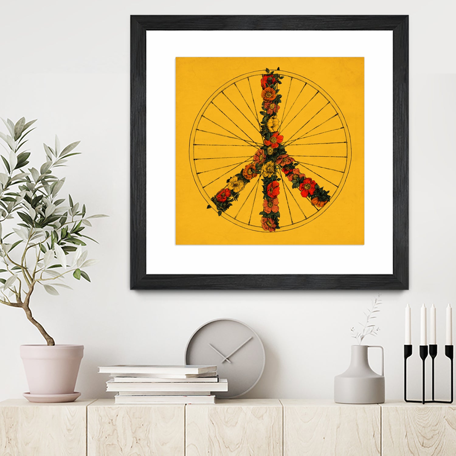 Peace & Bike (Colors) by Florent Bodart on GIANT ART - digital drawing