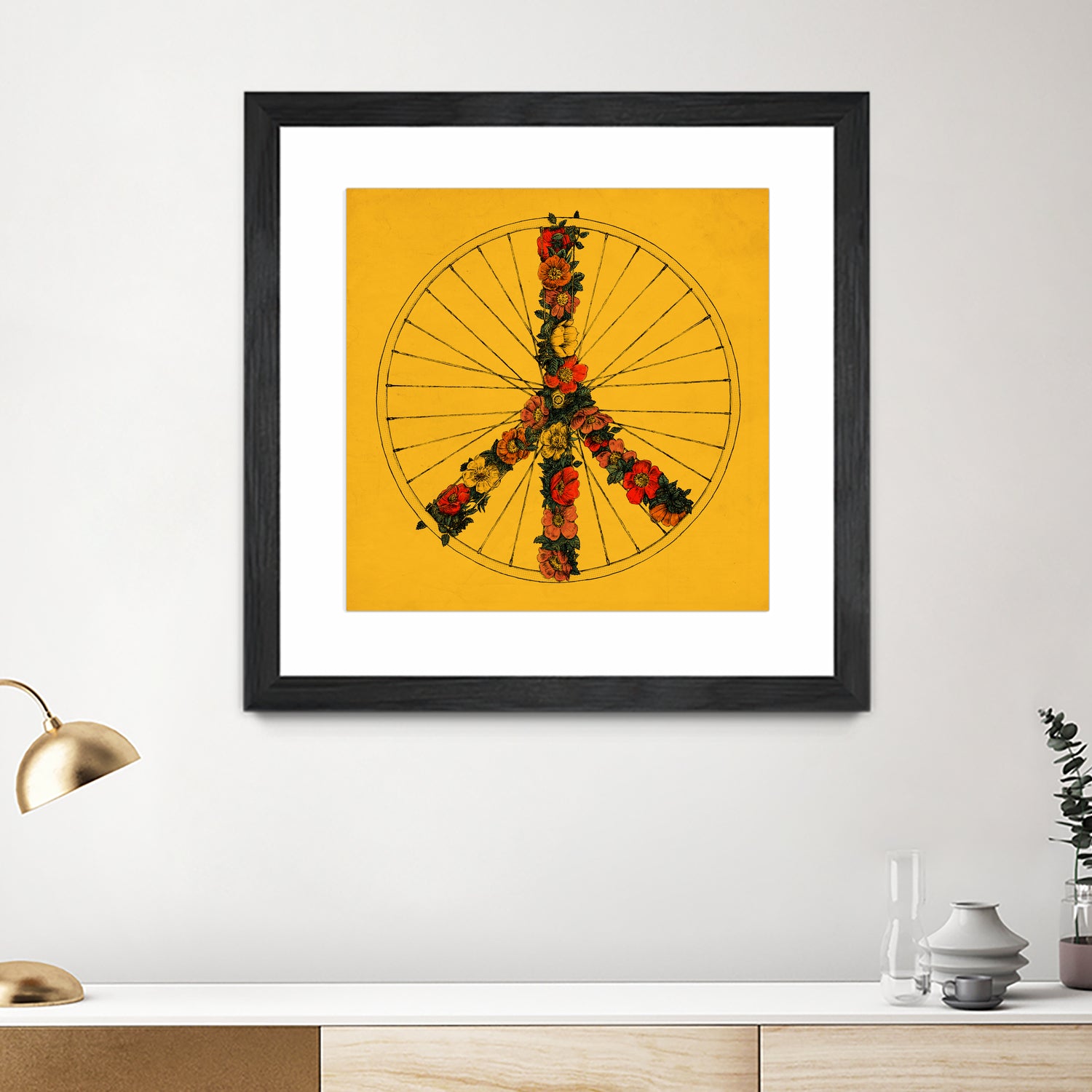 Peace & Bike (Colors) by Florent Bodart on GIANT ART - digital drawing