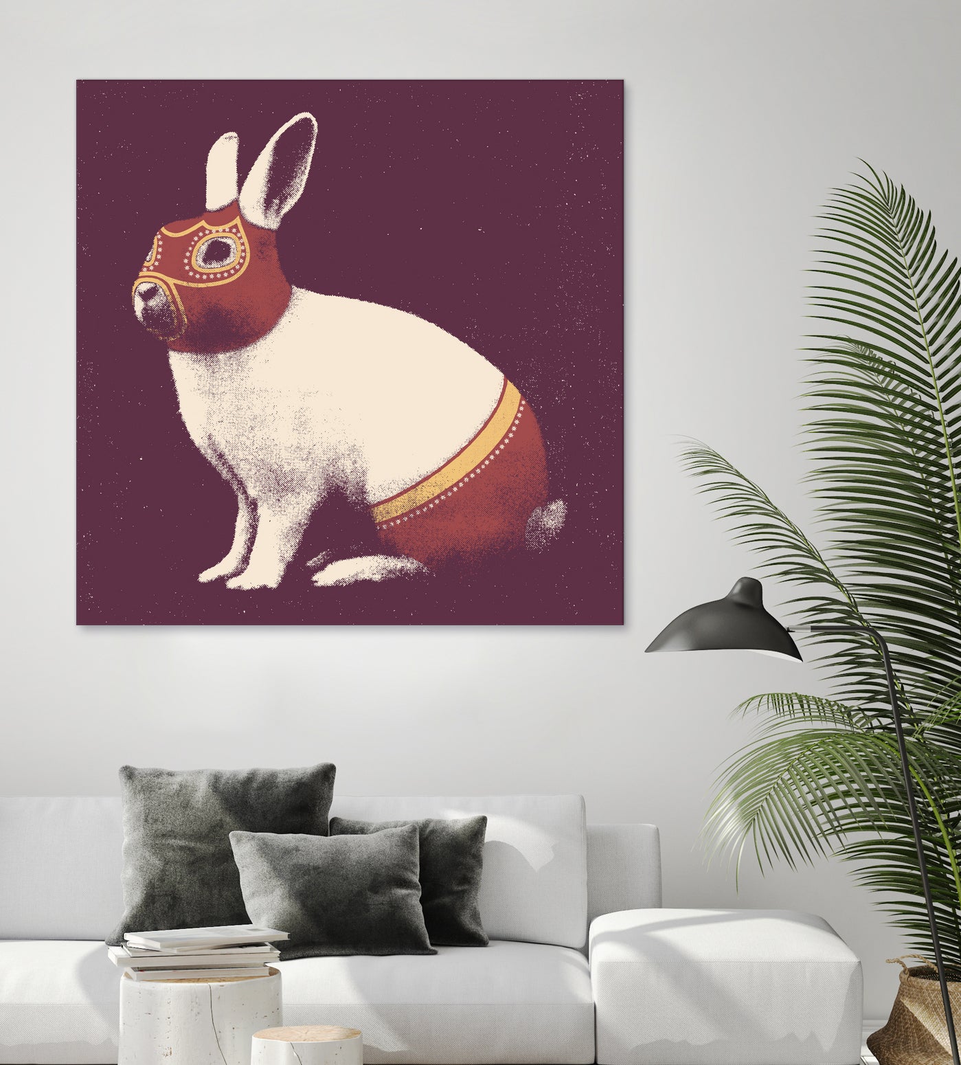 Lapin Catcheur (Rabbit Wrestler) by Florent Bodart on GIANT ART - digital drawing