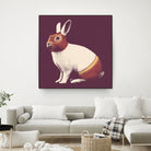 Lapin Catcheur (Rabbit Wrestler) by Florent Bodart on GIANT ART - digital drawing