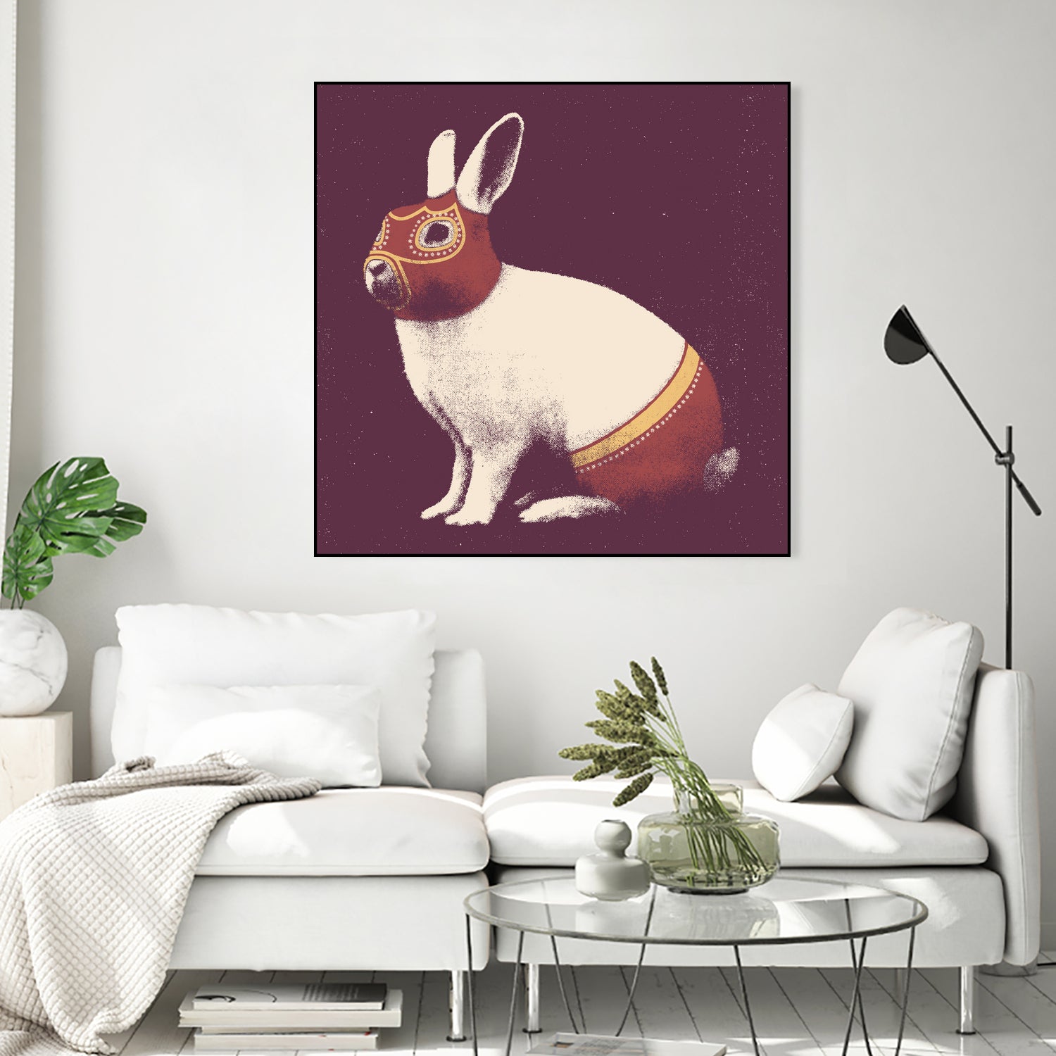 Lapin Catcheur (Rabbit Wrestler) by Florent Bodart on GIANT ART - digital drawing