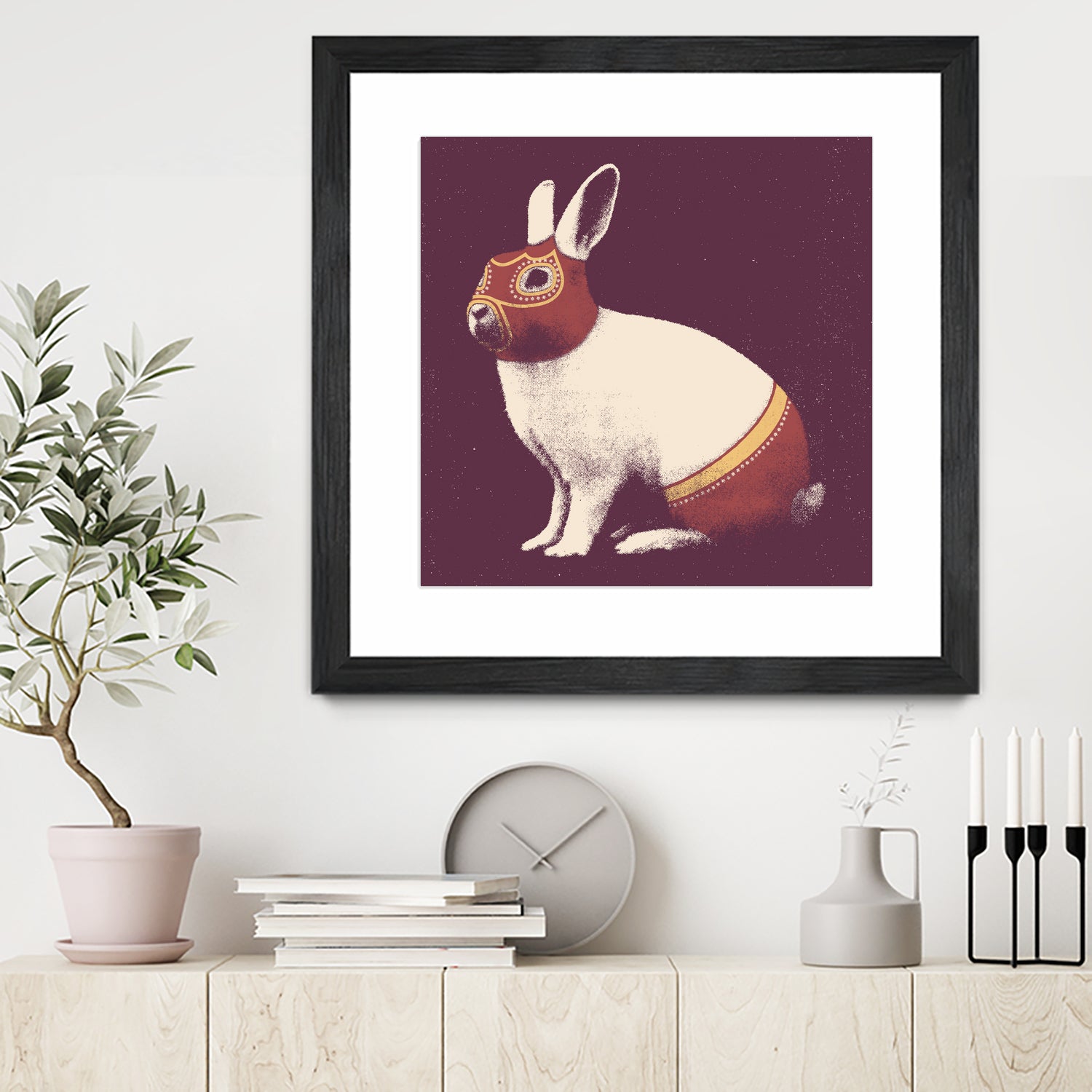 Lapin Catcheur (Rabbit Wrestler) by Florent Bodart on GIANT ART - digital drawing