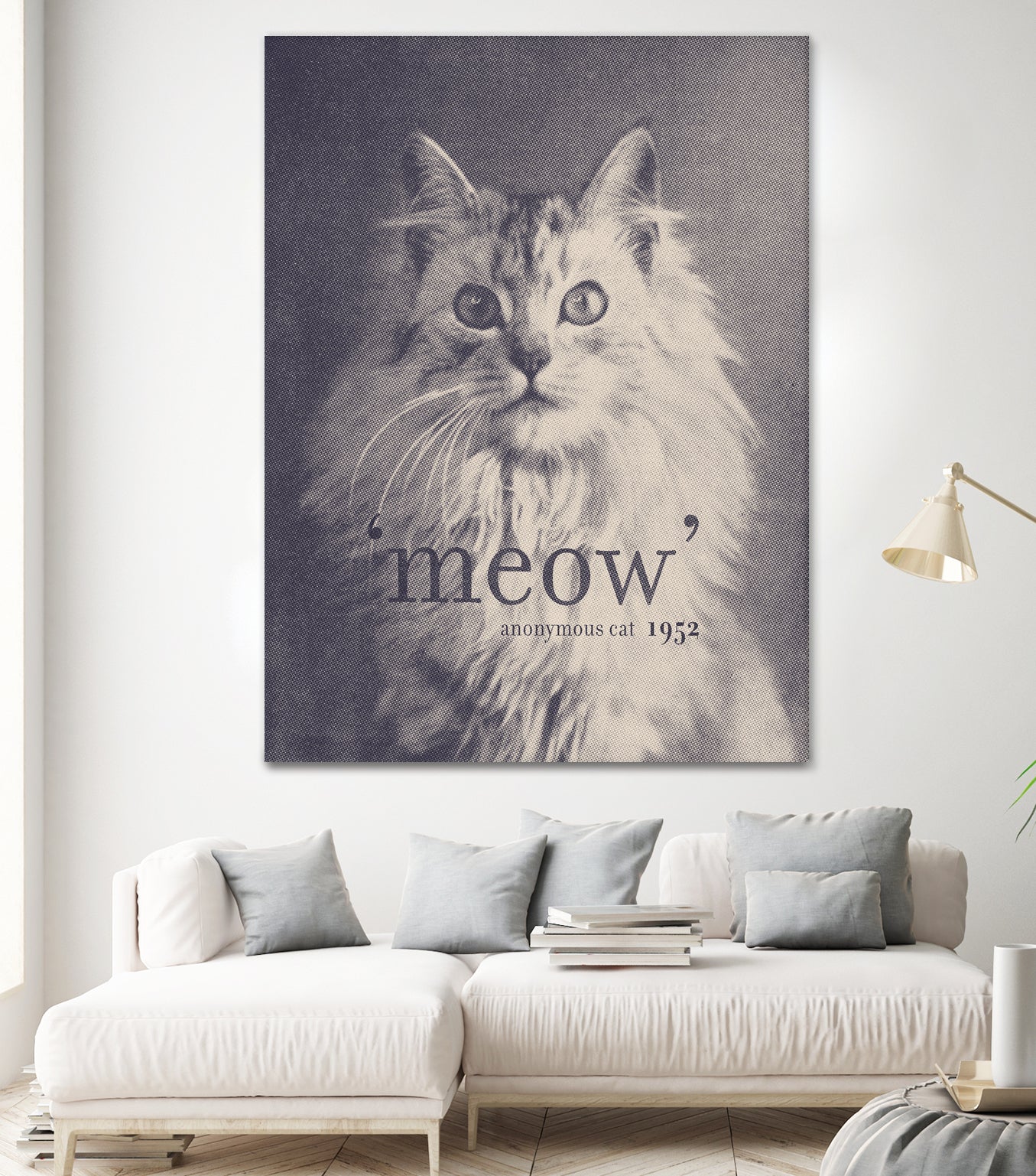 Famous Quotes #2 (anonymous cat, 1952) by Florent Bodart on GIANT ART - fuchsia mixed media