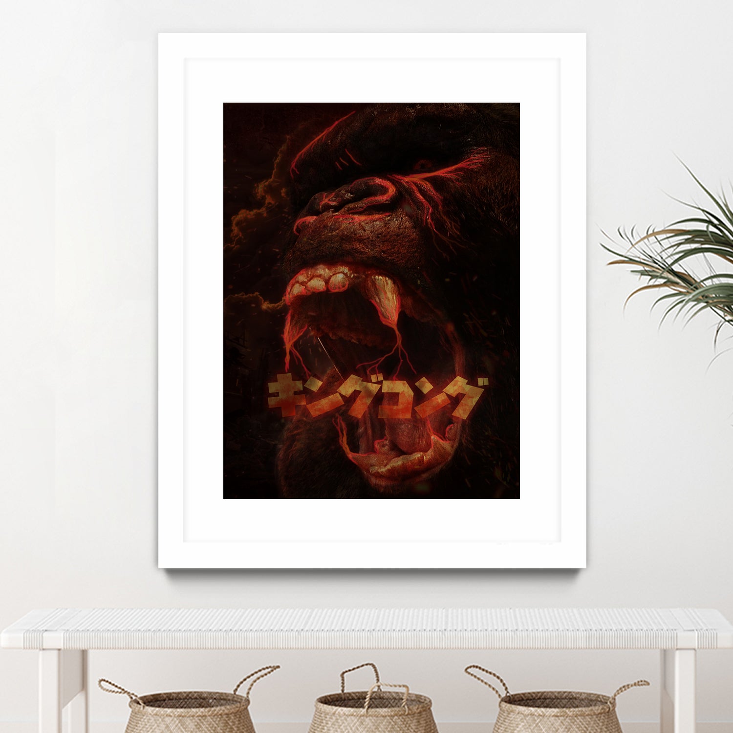 KING KONG - KING OF THE MONSTERS by Ibal Hirata on GIANT ART - white digital painting