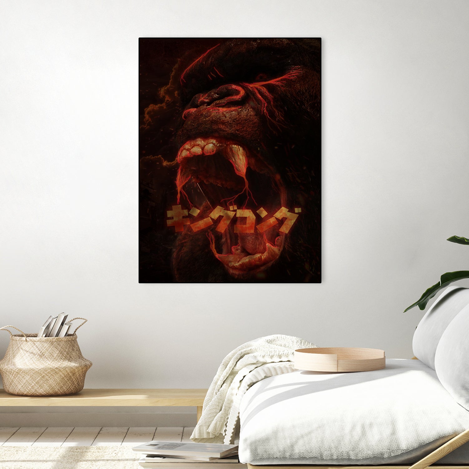 KING KONG - KING OF THE MONSTERS by Ibal Hirata on GIANT ART - white digital painting