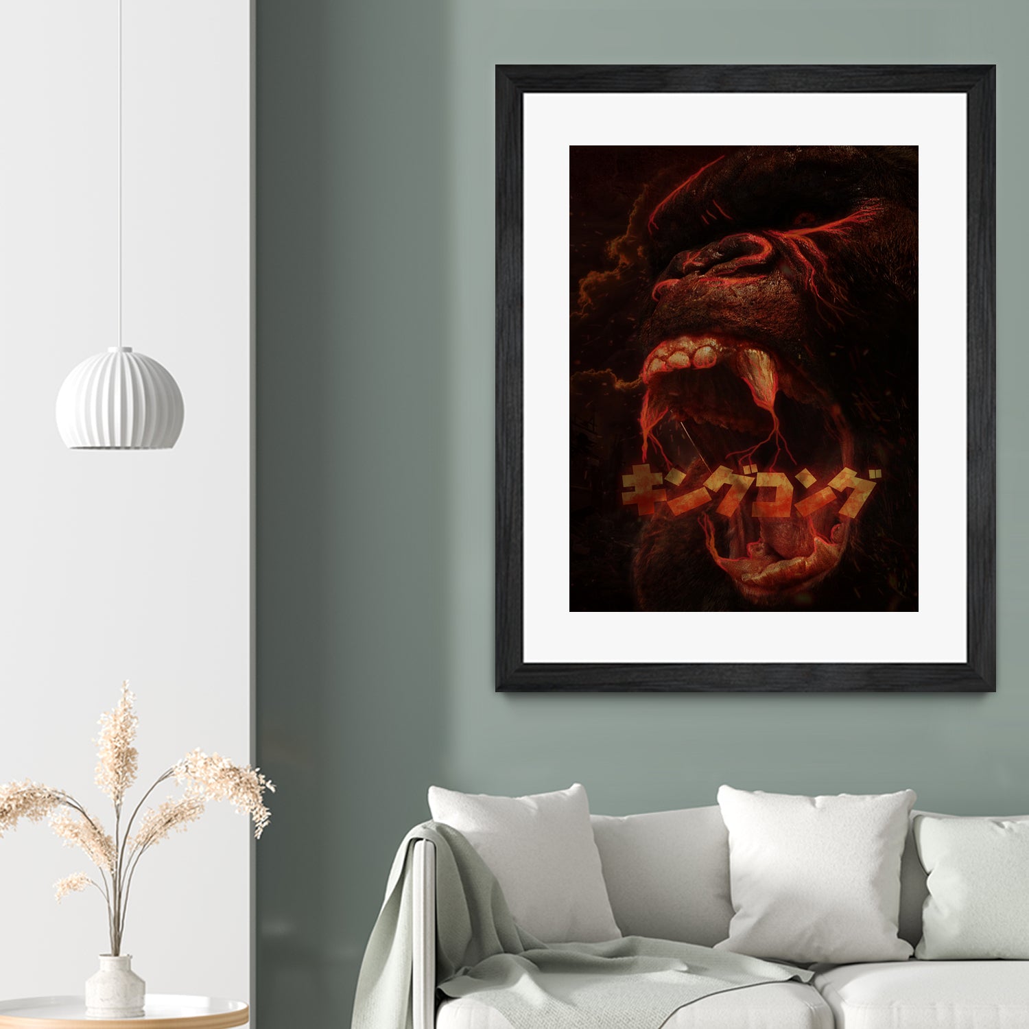 KING KONG - KING OF THE MONSTERS by Ibal Hirata on GIANT ART - white digital painting