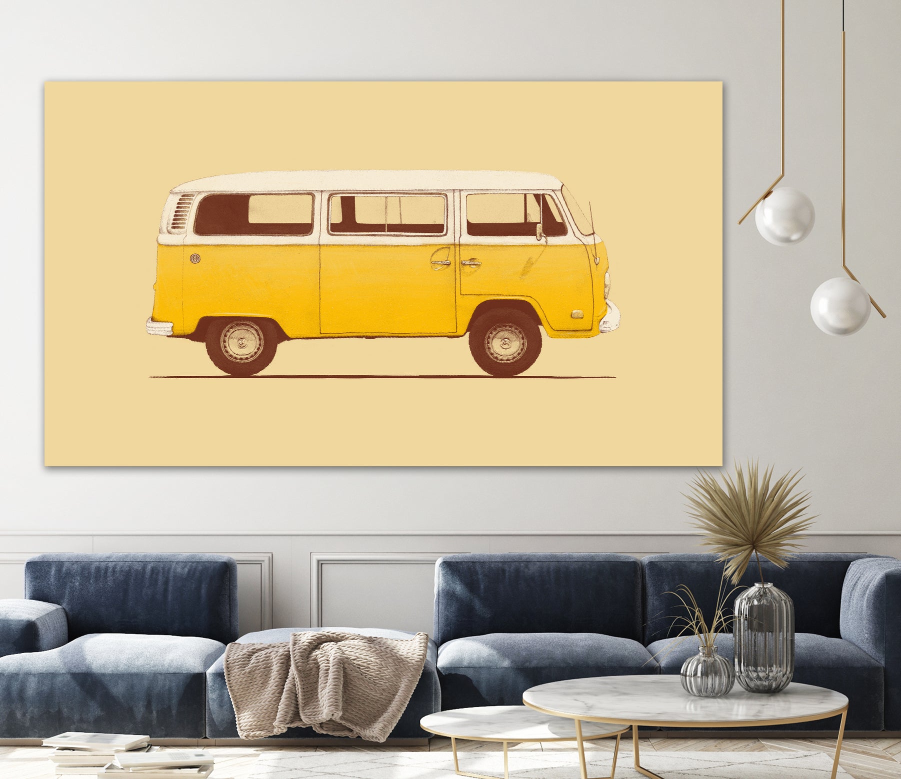 Yellow Van by Florent Bodart on GIANT ART - yellow digital painting