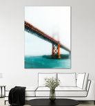 bridge and bay view at Golden Gate Bridge, San Francisco by sutee monchitnukul on GIANT ART - red photo manipulation