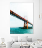 bridge and bay view at Golden Gate Bridge, San Francisco by sutee monchitnukul on GIANT ART - red photo manipulation