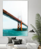 bridge and bay view at Golden Gate Bridge, San Francisco by sutee monchitnukul on GIANT ART - red photo manipulation