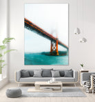 bridge and bay view at Golden Gate Bridge, San Francisco by sutee monchitnukul on GIANT ART - red photo manipulation