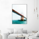 bridge and bay view at Golden Gate Bridge, San Francisco by sutee monchitnukul on GIANT ART - red photo manipulation