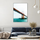 bridge and bay view at Golden Gate Bridge, San Francisco by sutee monchitnukul on GIANT ART - red photo manipulation