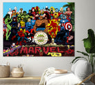 Sgt Marvels Superhero Club Band by Dan Avenell on GIANT ART - black digital painting