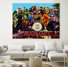 Sgt Marvels Superhero Club Band by Dan Avenell on GIANT ART - black digital painting