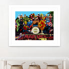 Sgt Marvels Superhero Club Band by Dan Avenell on GIANT ART - black digital painting