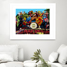 Sgt Marvels Superhero Club Band by Dan Avenell on GIANT ART - black digital painting