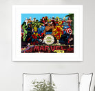 Sgt Marvels Superhero Club Band by Dan Avenell on GIANT ART - black digital painting