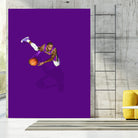 Frequent Fliers / LeBron by Jason Ratliff on GIANT ART - fuchsia digital painting