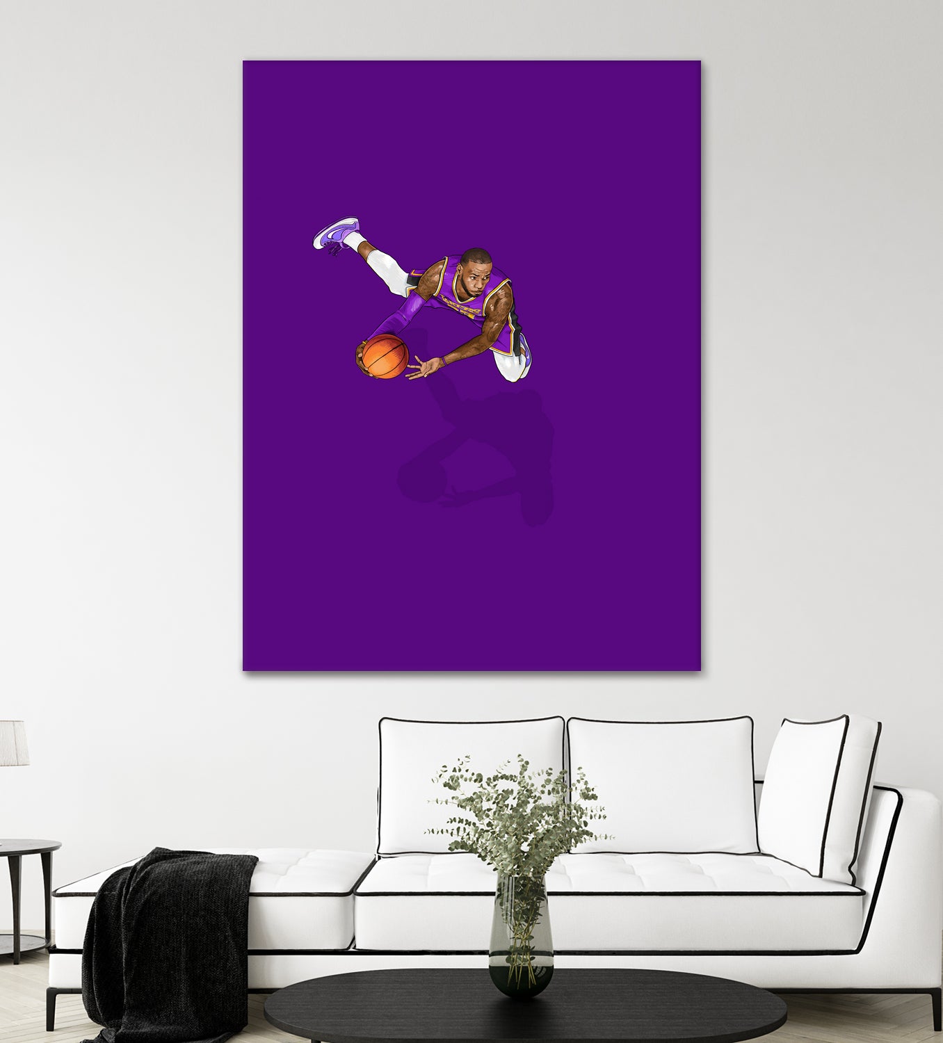 Frequent Fliers / LeBron by Jason Ratliff on GIANT ART - fuchsia digital painting