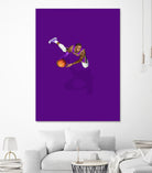 Frequent Fliers / LeBron by Jason Ratliff on GIANT ART - fuchsia digital painting