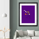 Frequent Fliers / LeBron by Jason Ratliff on GIANT ART - fuchsia digital painting