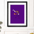 Frequent Fliers / LeBron by Jason Ratliff on GIANT ART - fuchsia digital painting