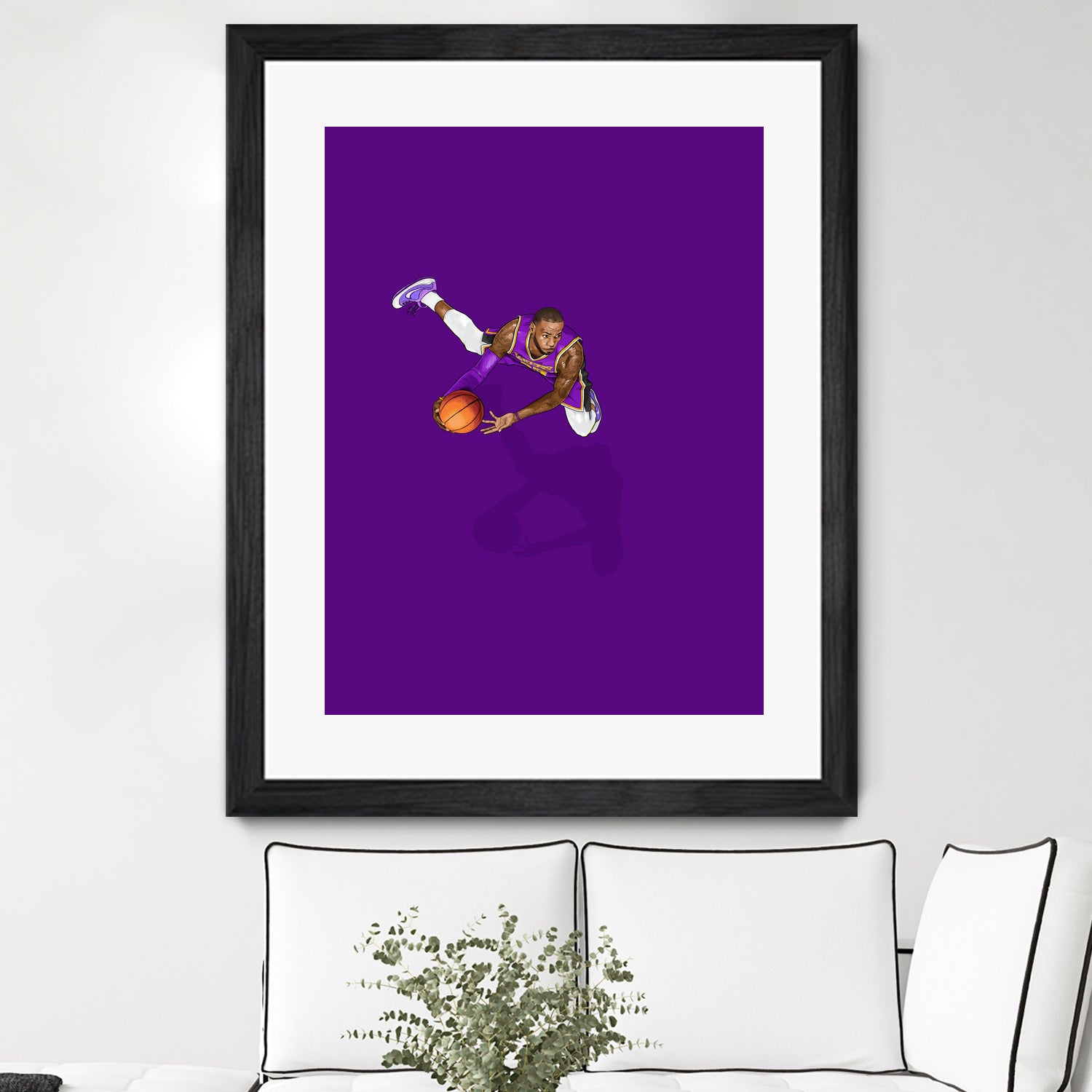 Frequent Fliers / LeBron by Jason Ratliff on GIANT ART - fuchsia digital painting