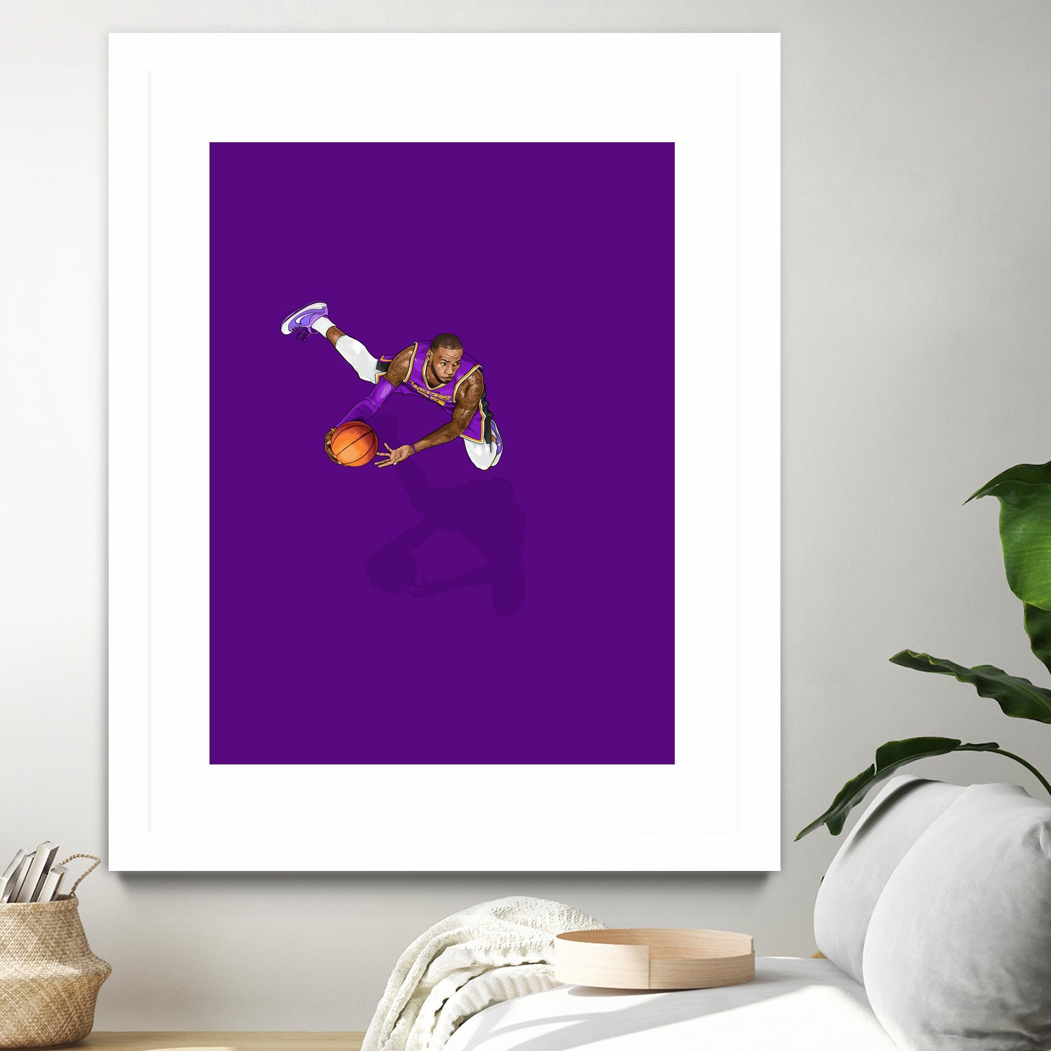 Frequent Fliers / LeBron by Jason Ratliff on GIANT ART - fuchsia digital painting