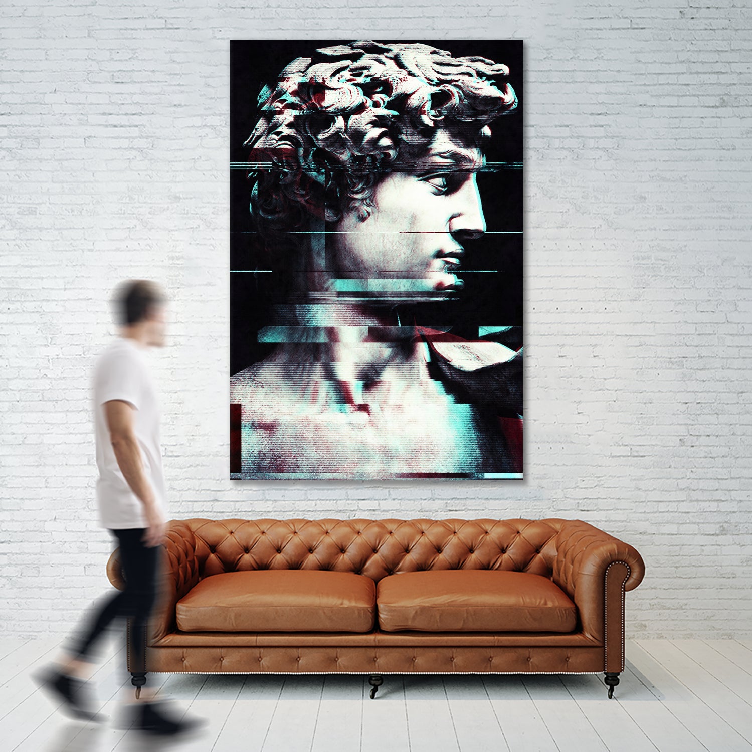 Abstract fractions of David by Menelaos Trompoukis on GIANT ART - black digital painting