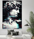 Abstract fractions of David by Menelaos Trompoukis on GIANT ART - black digital painting