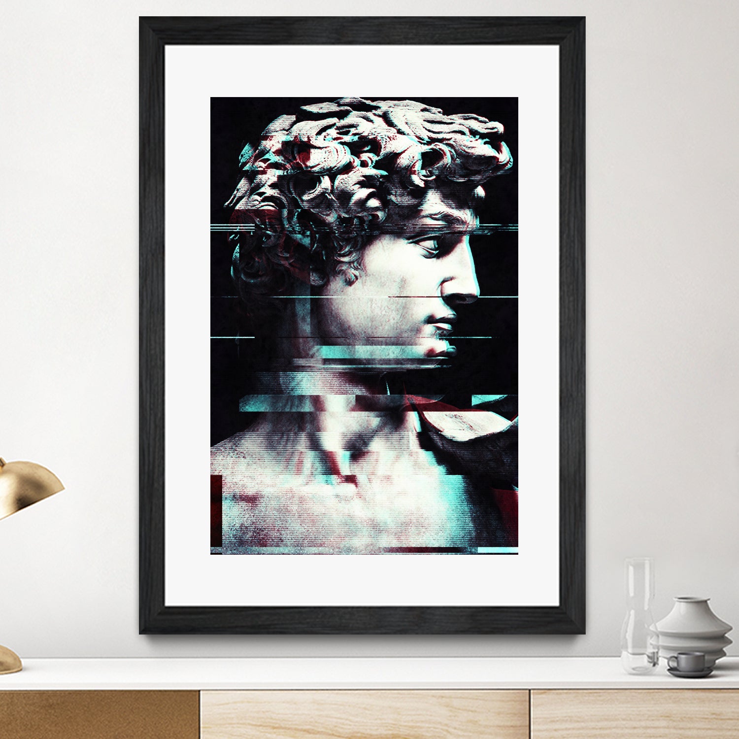 Abstract fractions of David by Menelaos Trompoukis on GIANT ART - black digital painting