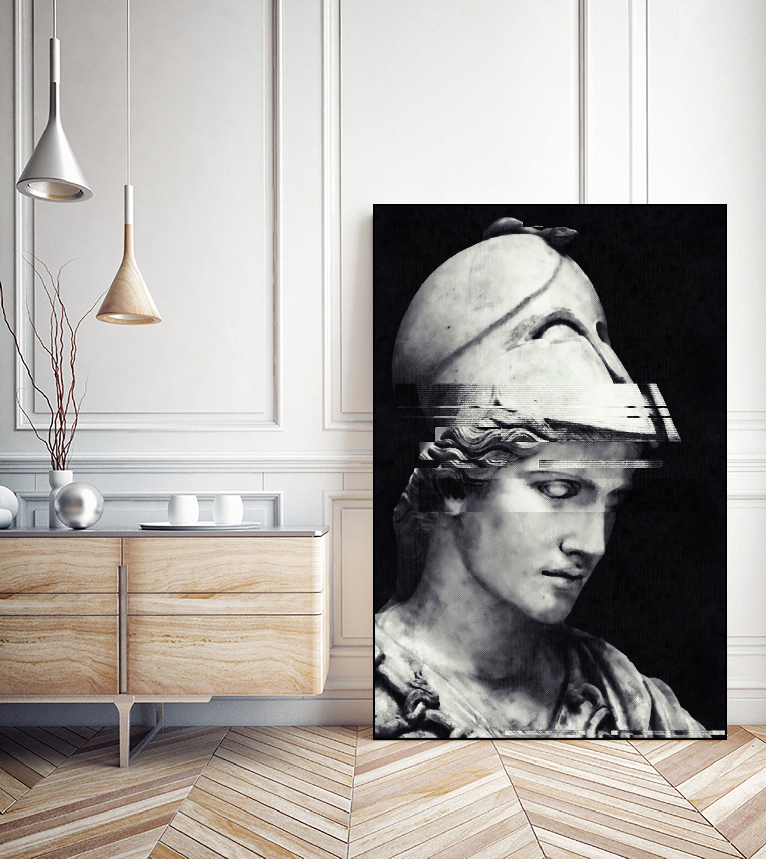 Pallas Athena by Menelaos Trompoukis on GIANT ART - black digital painting