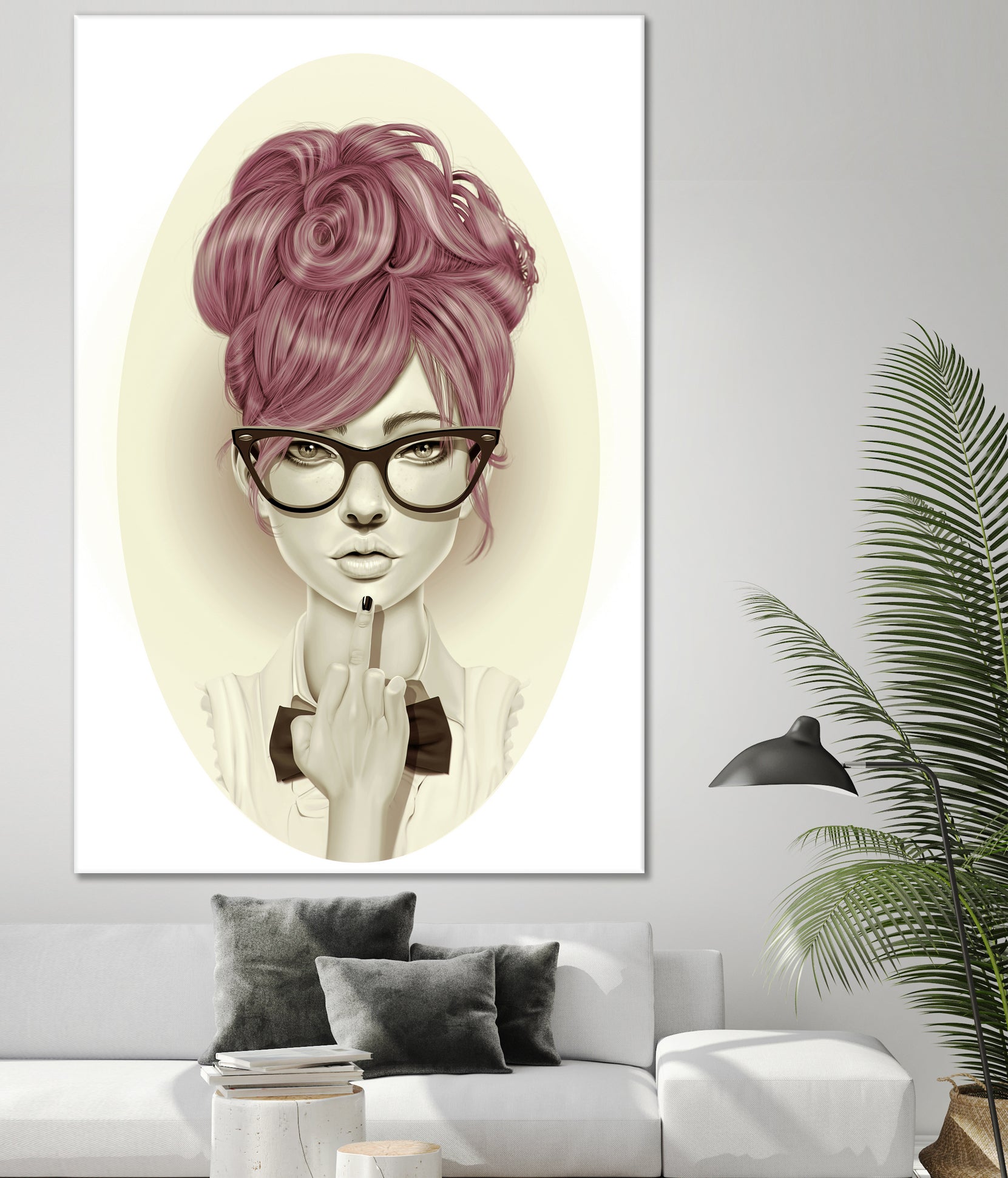 Fu*k U by Giulio Rossi on GIANT ART - pink digital painting