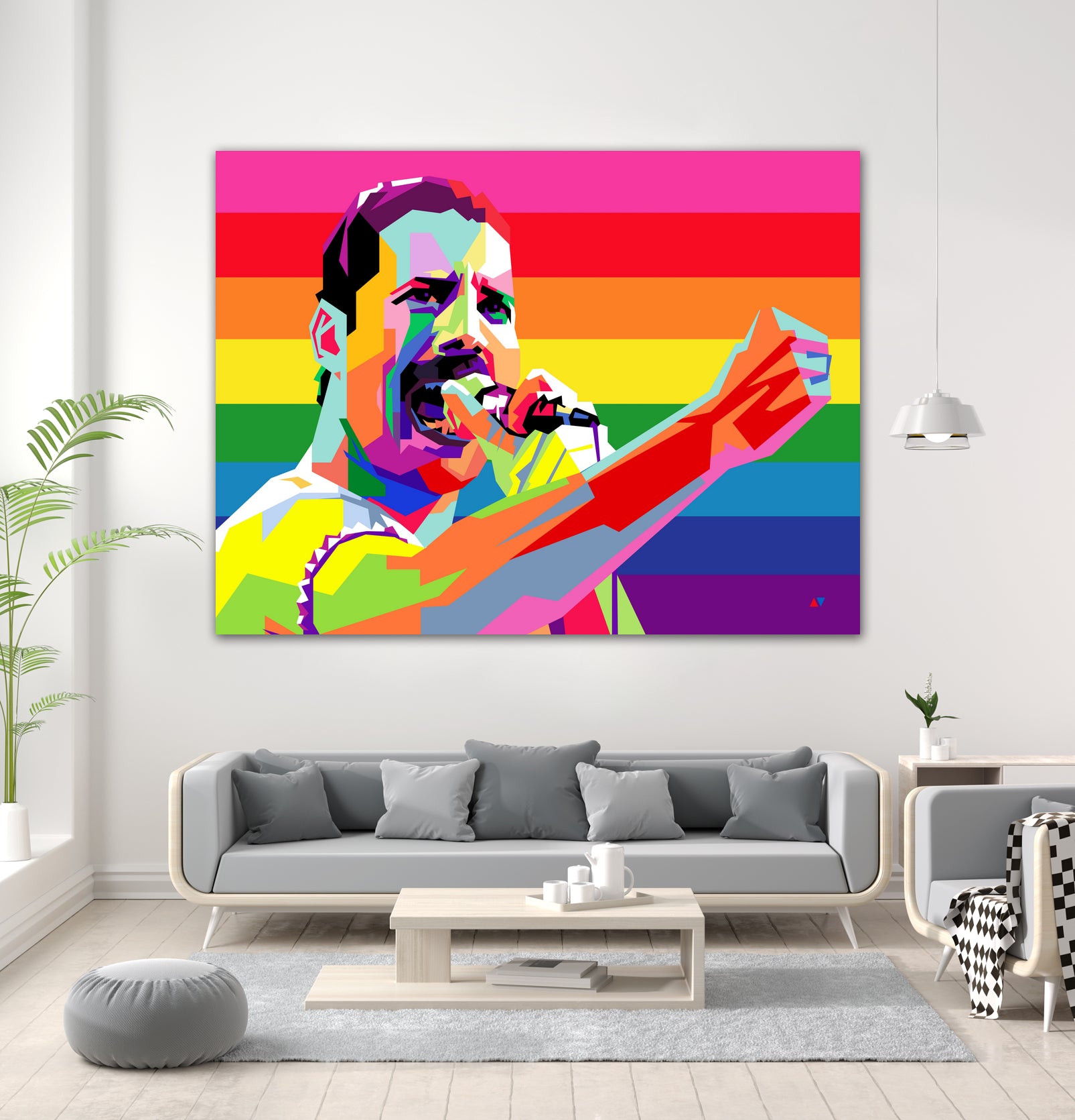 freddy mercury pride by Ahmad Nusyirwan on GIANT ART - yellow digital drawing