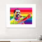 freddy mercury pride by Ahmad Nusyirwan on GIANT ART - yellow digital drawing