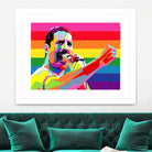 freddy mercury pride by Ahmad Nusyirwan on GIANT ART - yellow digital drawing