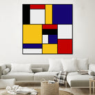 Mondrian De Stijl by Saadana Shanmukam on GIANT ART - yellow digital drawing