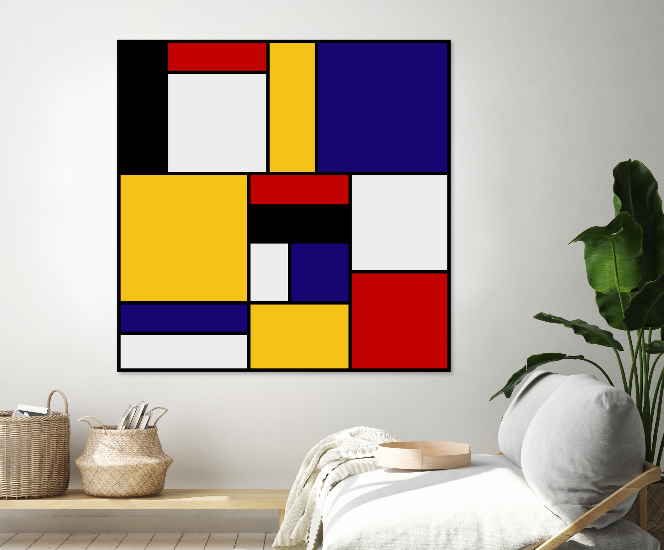 Mondrian De Stijl by Saadana Shanmukam on GIANT ART - yellow digital drawing