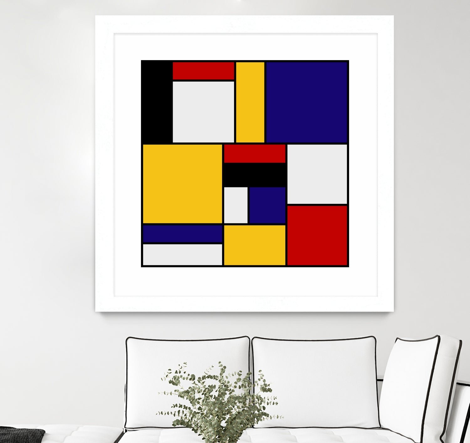 Mondrian De Stijl by Saadana Shanmukam on GIANT ART - yellow digital drawing