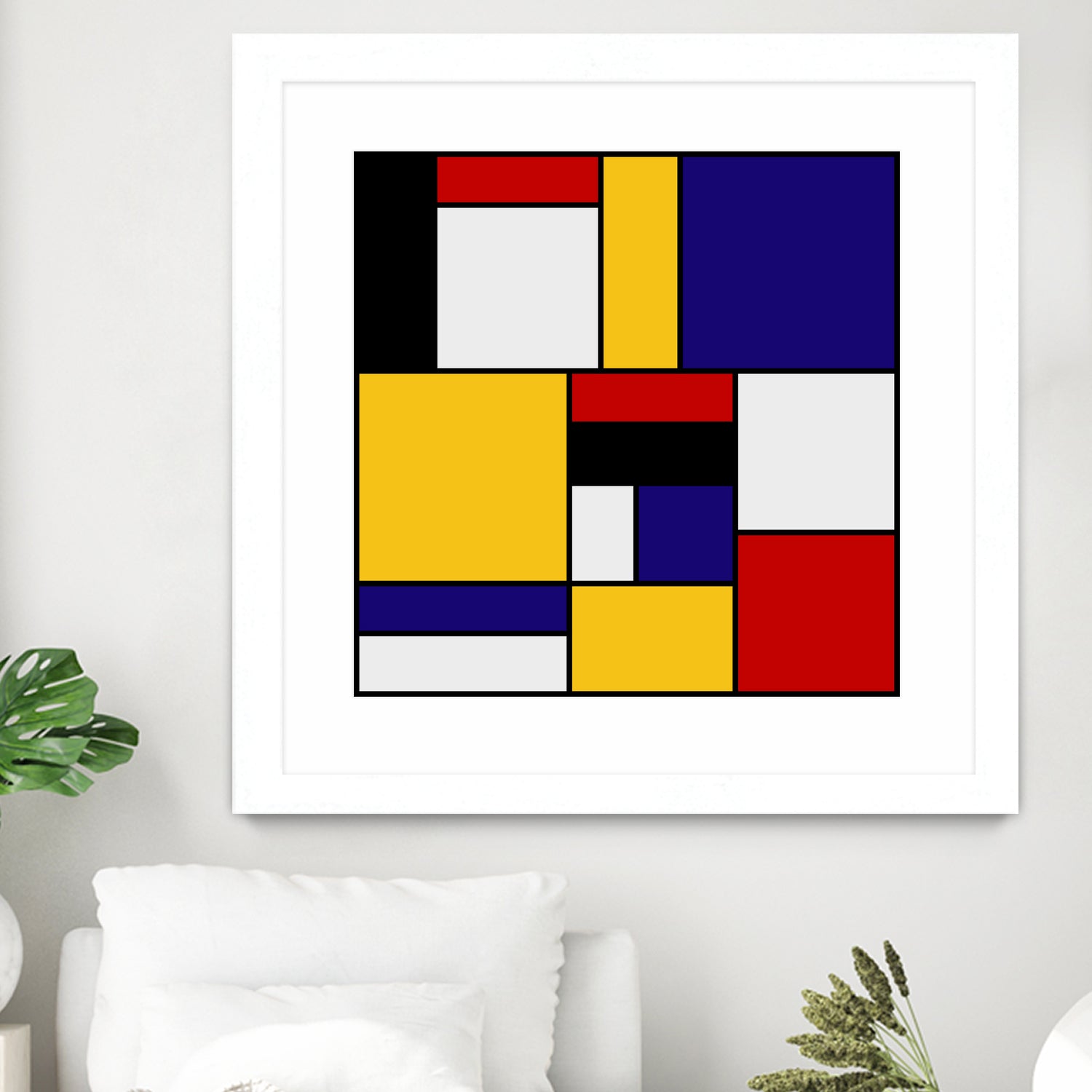 Mondrian De Stijl by Saadana Shanmukam on GIANT ART - yellow digital drawing