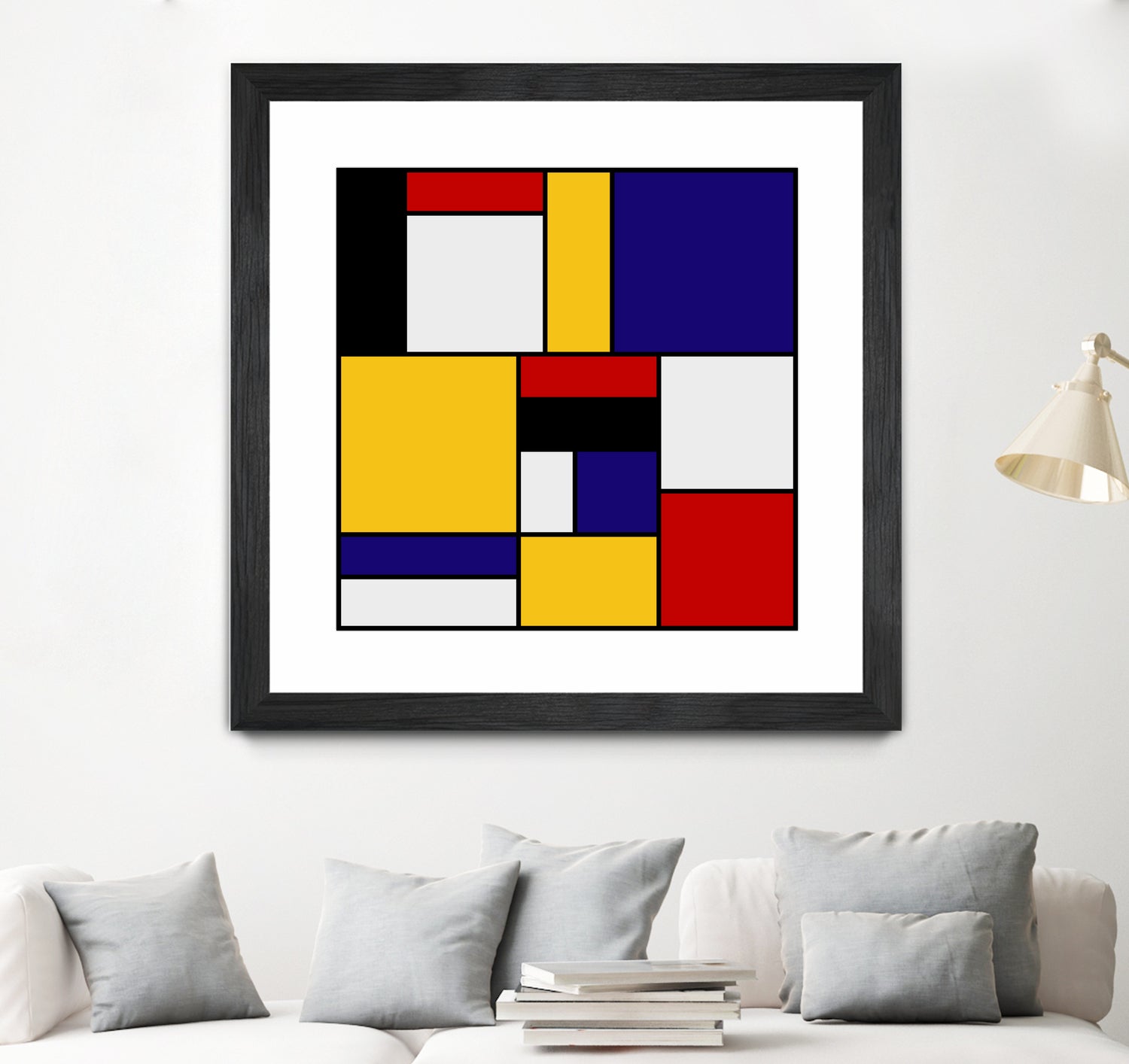 Mondrian De Stijl by Saadana Shanmukam on GIANT ART - yellow digital drawing