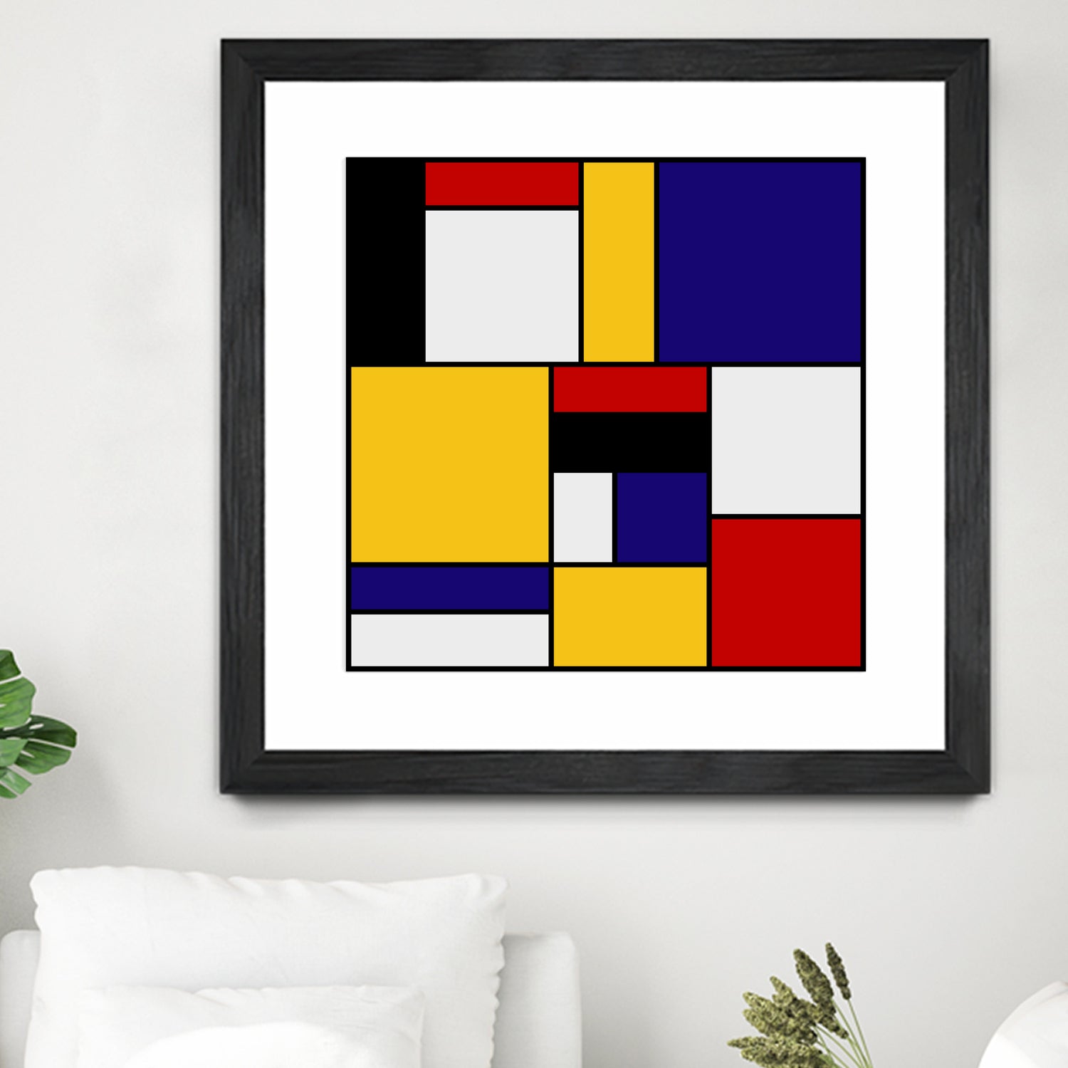 Mondrian De Stijl by Saadana Shanmukam on GIANT ART - yellow digital drawing