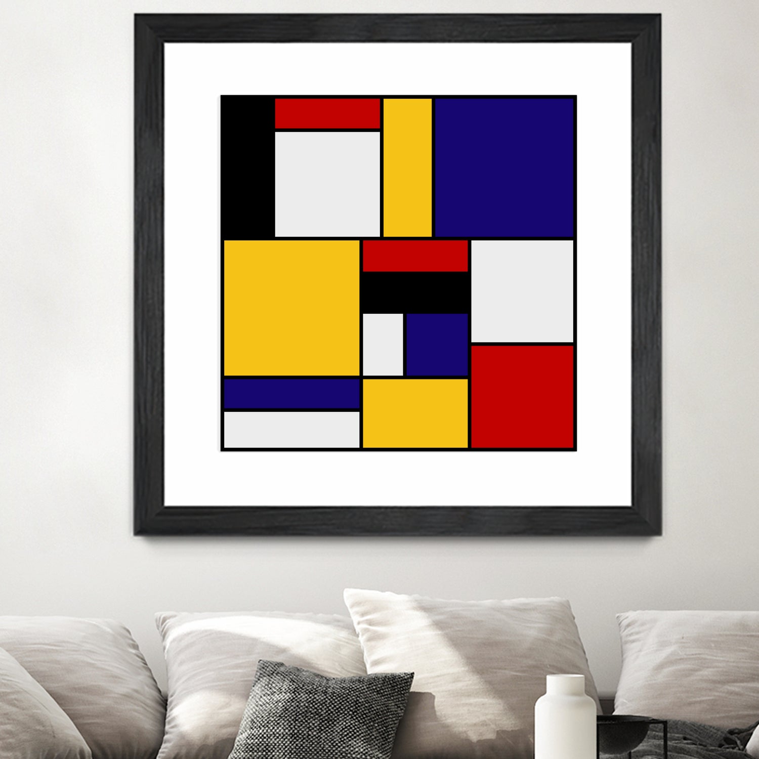 Mondrian De Stijl by Saadana Shanmukam on GIANT ART - yellow digital drawing