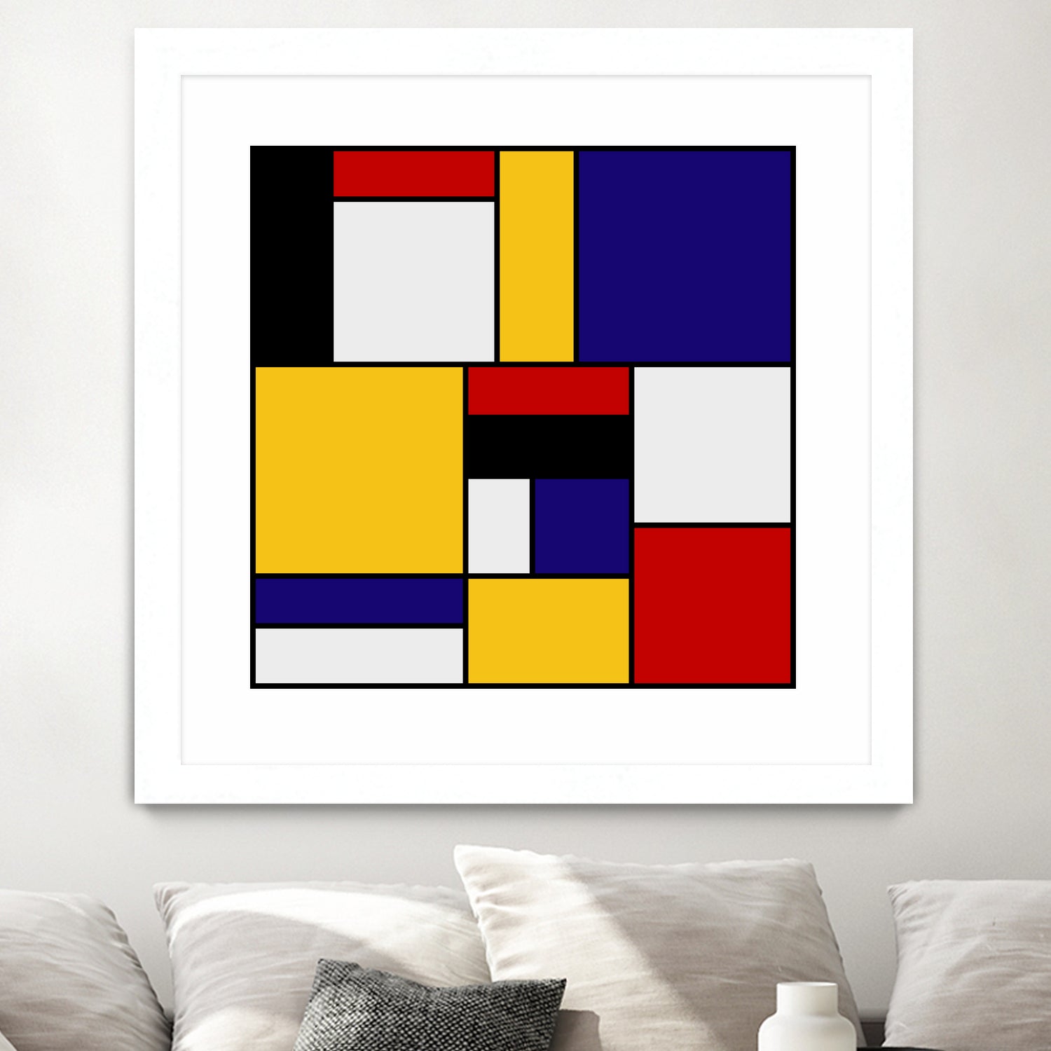 Mondrian De Stijl by Saadana Shanmukam on GIANT ART - yellow digital drawing