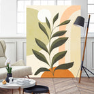 Earthy Tropical Foliage nº1 by Dominique Van Roey on GIANT ART - brown digital drawing