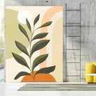 Earthy Tropical Foliage nº1 by Dominique Van Roey on GIANT ART - brown digital drawing