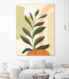 Earthy Tropical Foliage nº1 by Dominique Van Roey on GIANT ART - brown digital drawing