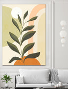 Earthy Tropical Foliage nº1 by Dominique Van Roey on GIANT ART - brown digital drawing